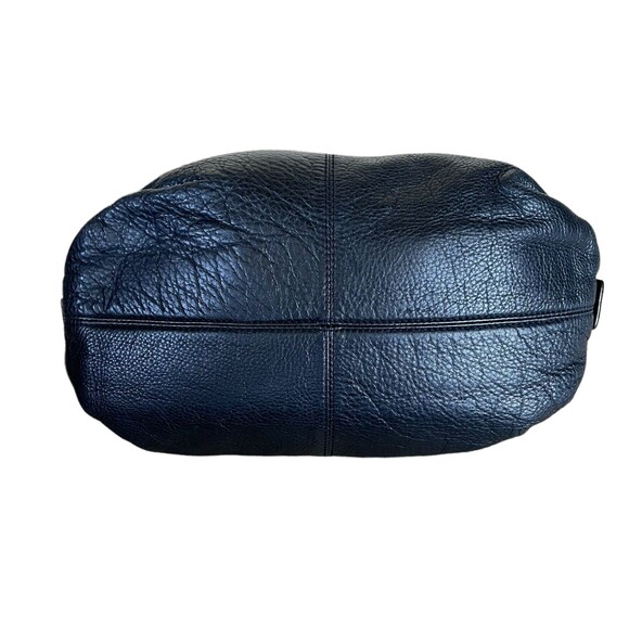 Michael Kors AQ-1206 Black Pebbled Leather Handbag Satchel - Authentic - Picture 4 of 12